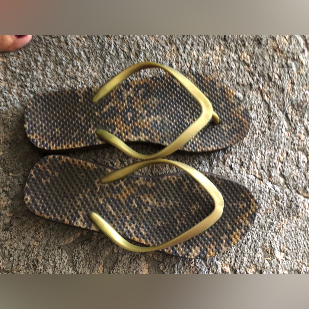 Euc Gold Flip Flops